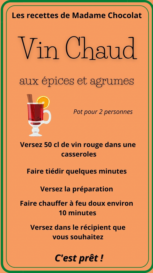 Pot pour vin chaud aux épices et agrumes