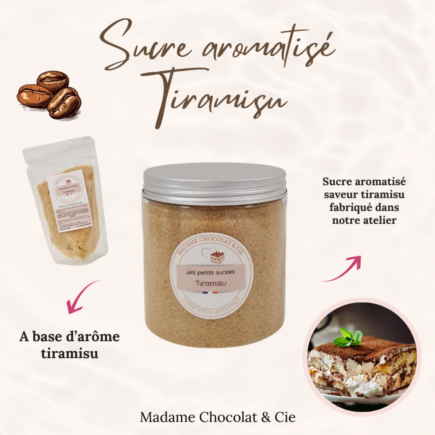 Sucre aromatisé – Tiramisu –