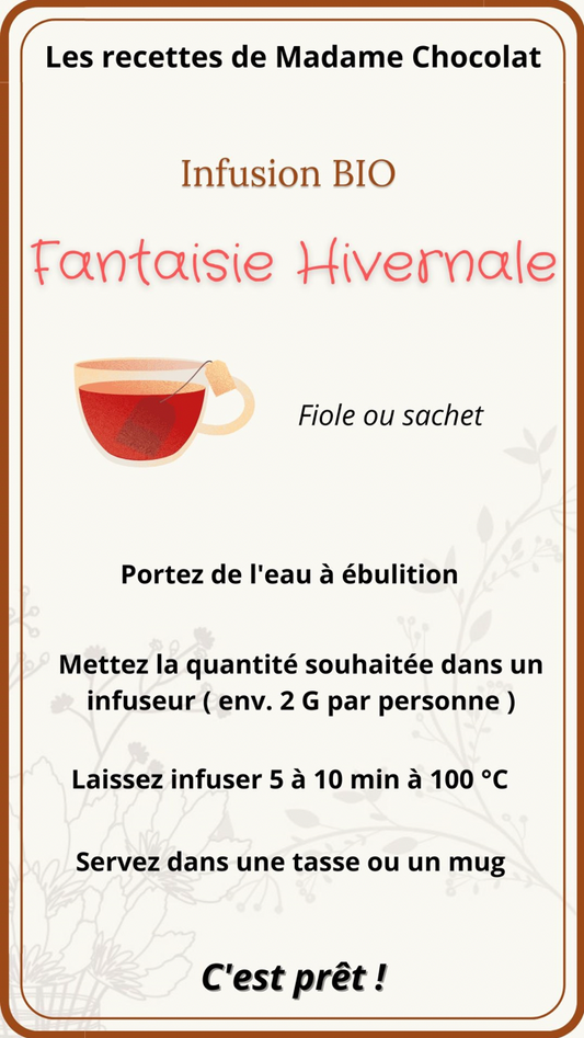 Fiole Infusion Bio ” Fantaisie Hivernale “