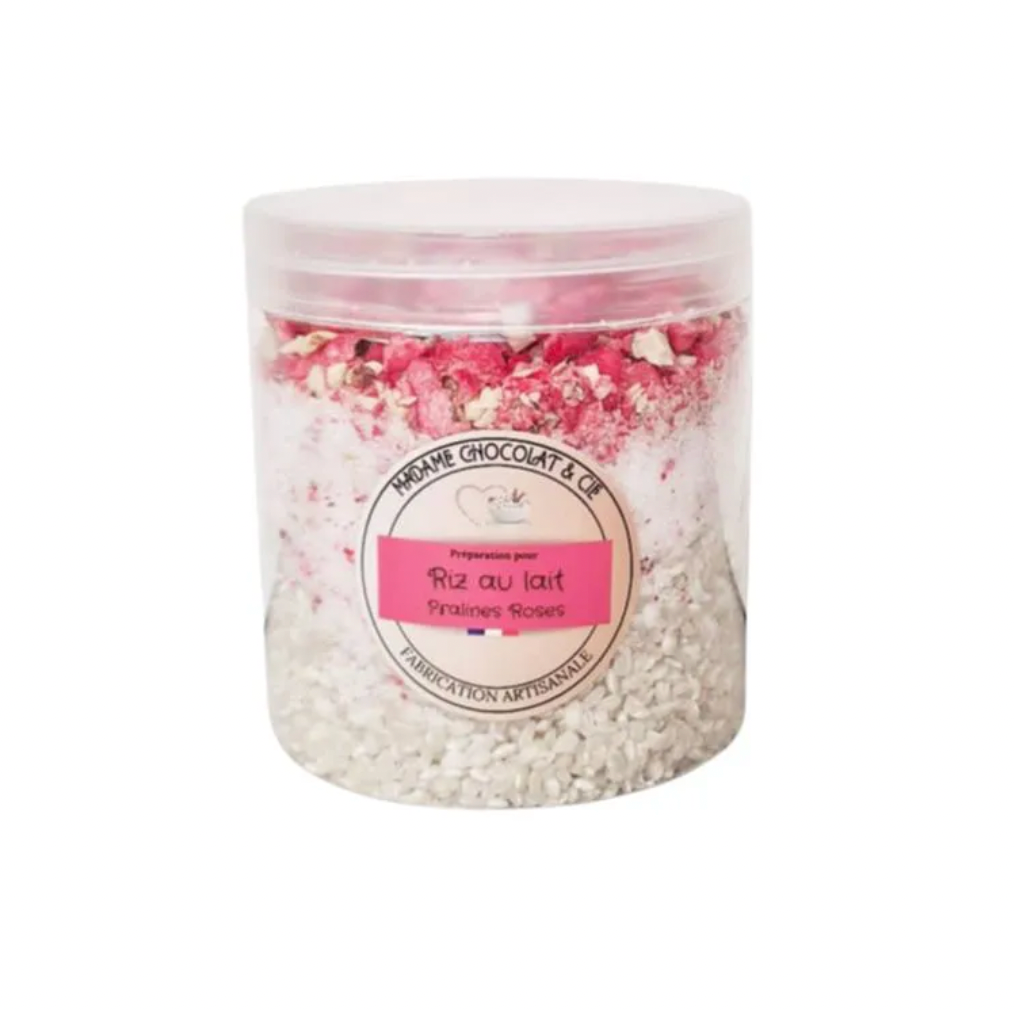 Riz au lait aux pralines roses