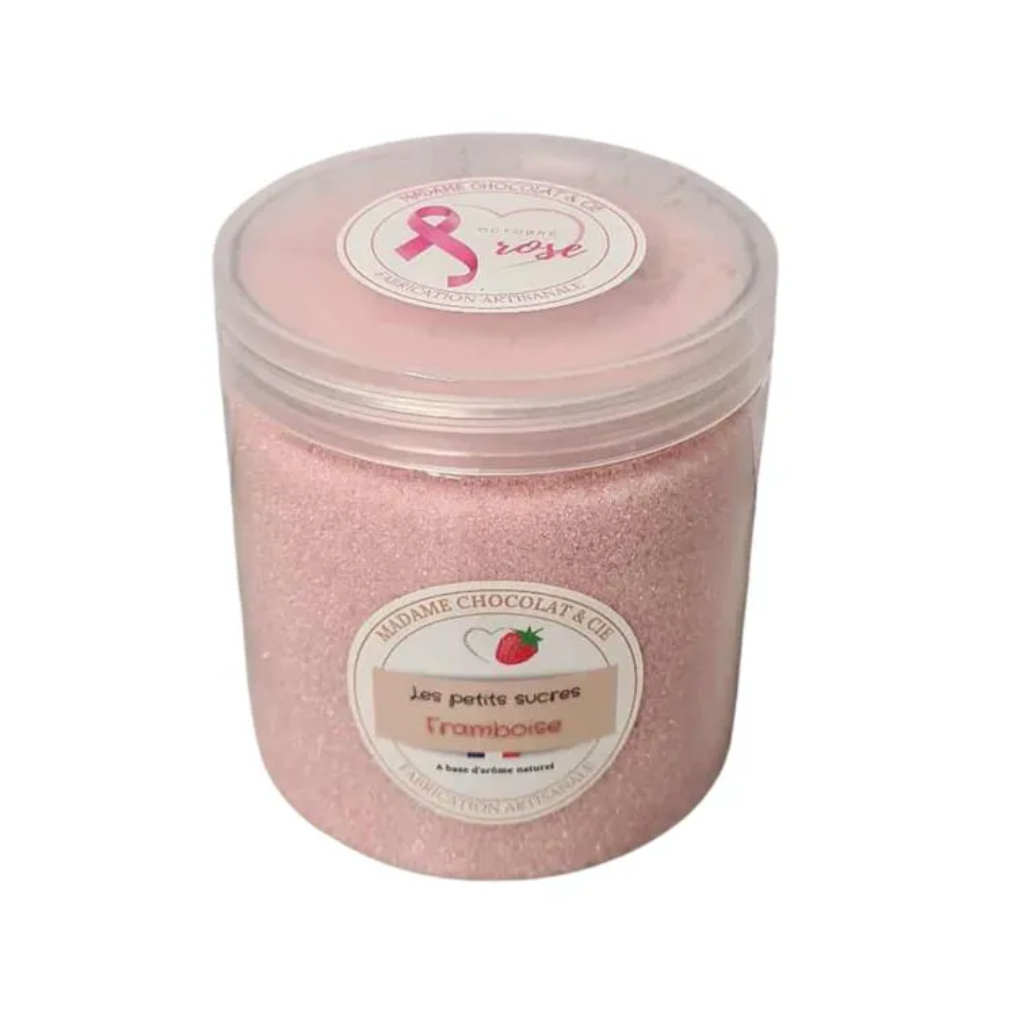 Sucre framboise 500G Octobre Rose