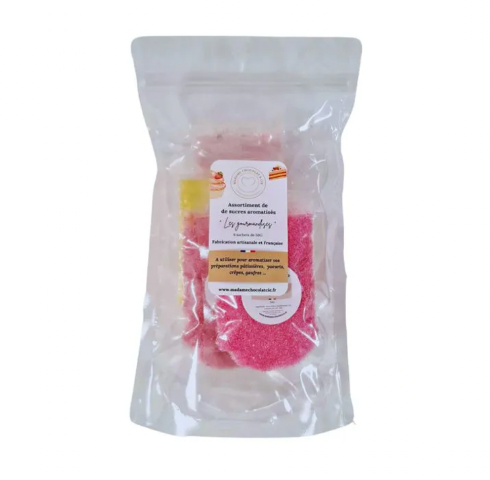 sachet assortiment 6 sucres 50G Les gourmandises