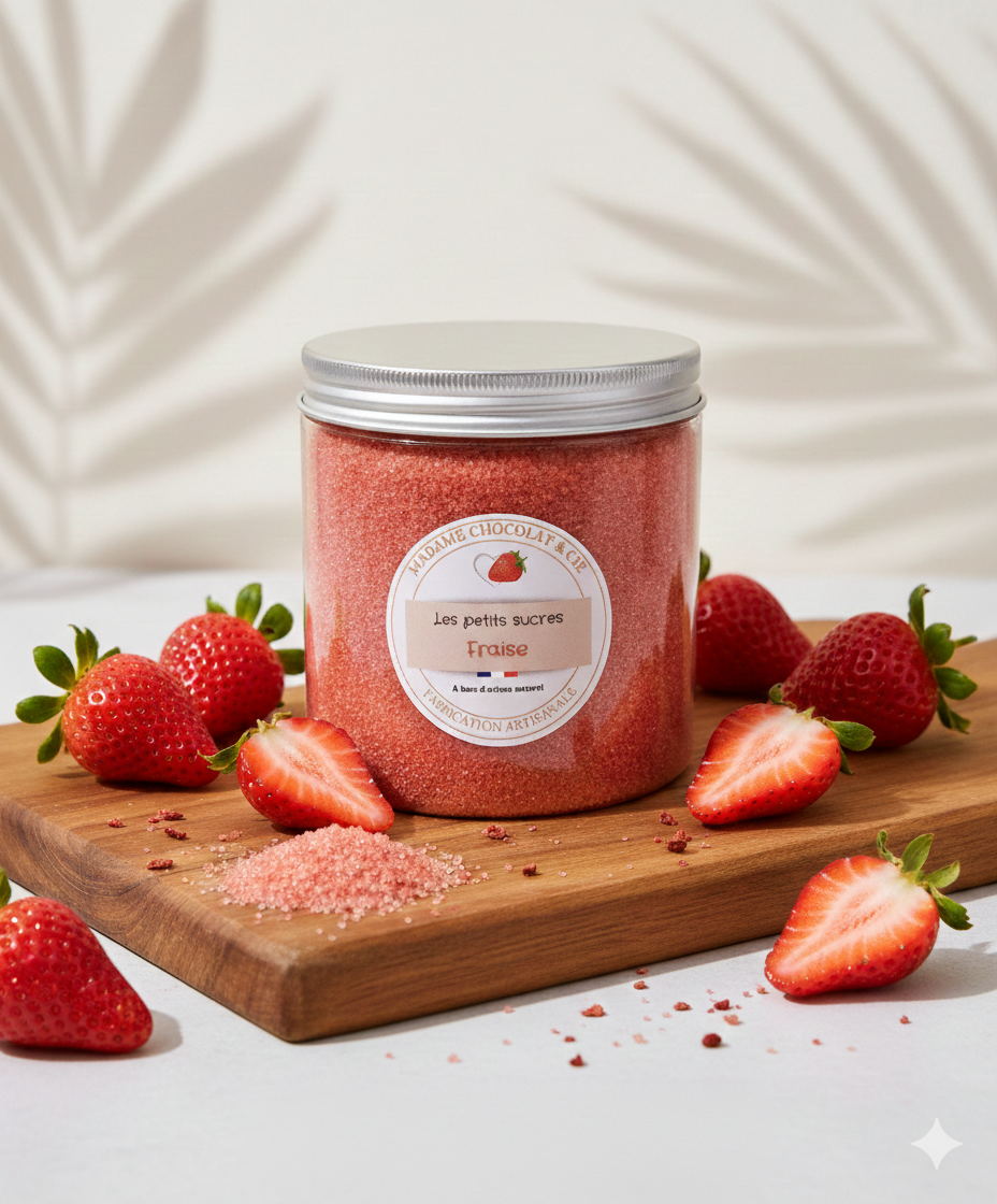 Sucre aromatisé – Fraise –