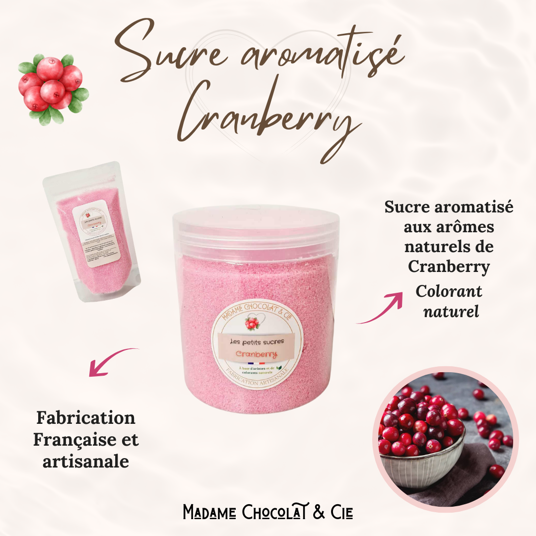 Sucre aromatisé – Cranberry –