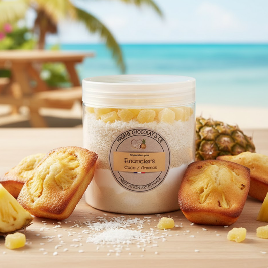 Financier ananas / coco