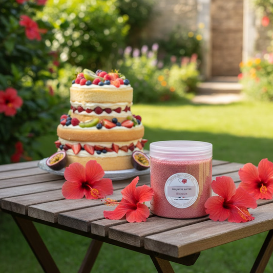 Sucre aromatisé - Hibiscus -
