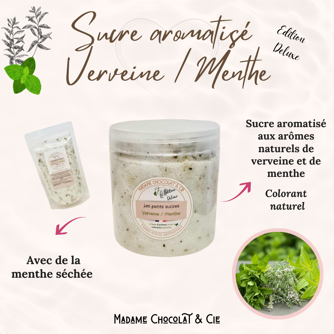 Sucre aromatisé – Verveine / Menthe – Edition Deluxe