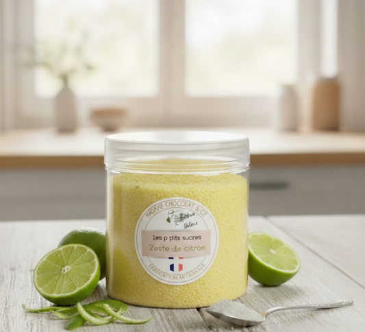 Sucre aromatisé – Zeste de citron –