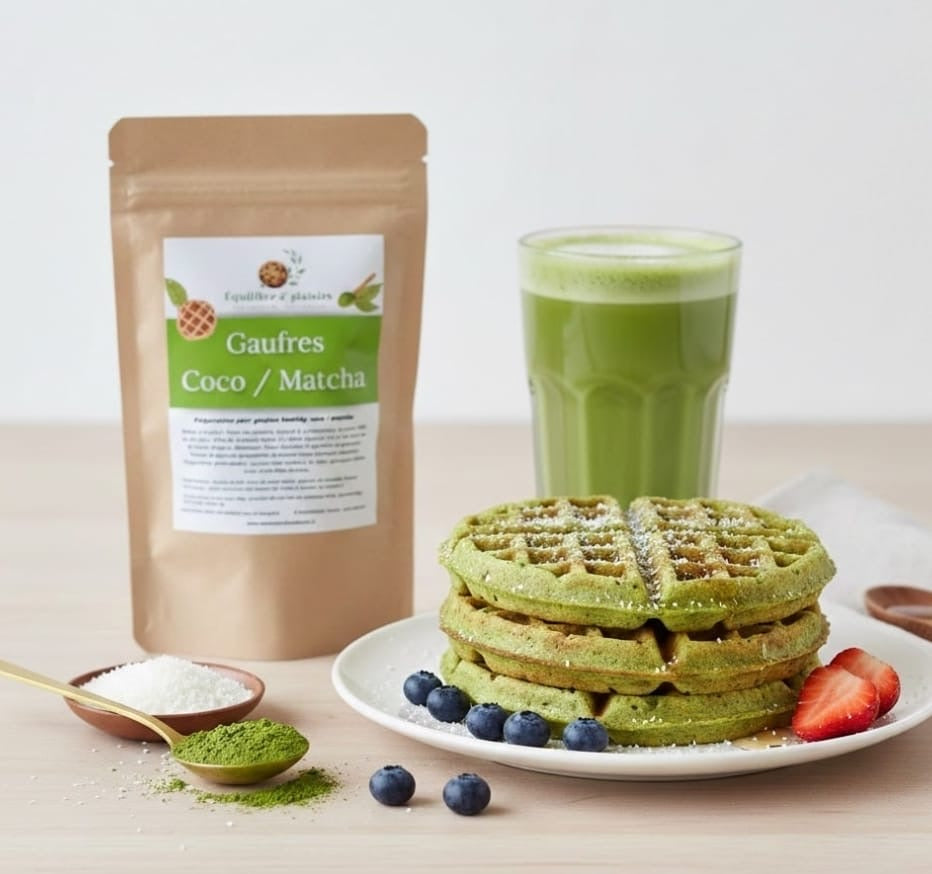 Gaufres coco / matcha Healthy