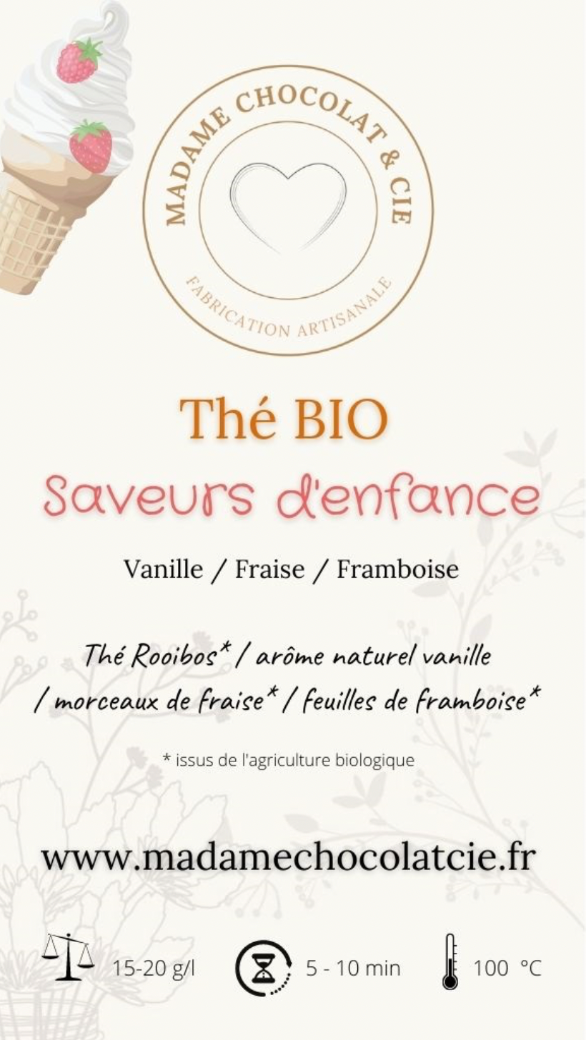 Thé Bio – Saveurs d’enfance – 50 G