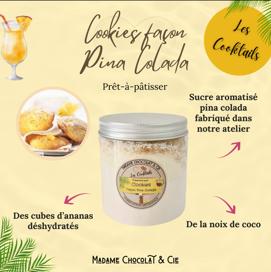 Cookies façon Pina Colada – Les Cooktails –