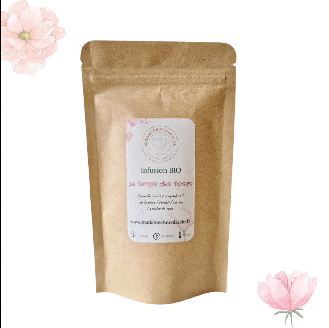 Infusion Bio – Le temps des roses – 50G
