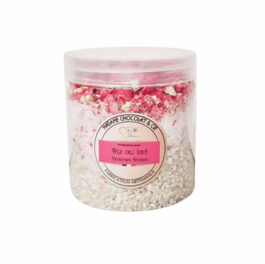 Riz au lait aux pralines roses