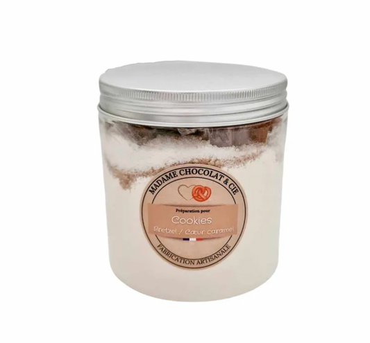 Cookies bretzels / coeur caramel