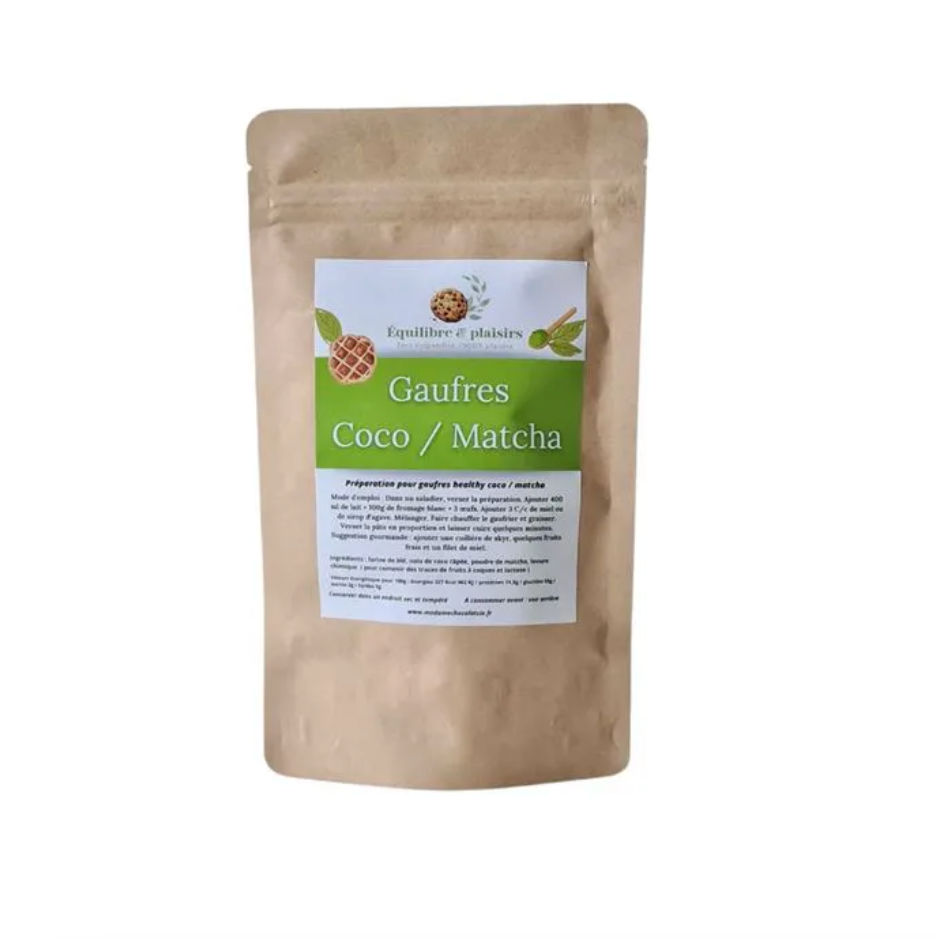 Gaufres coco / matcha Healthy