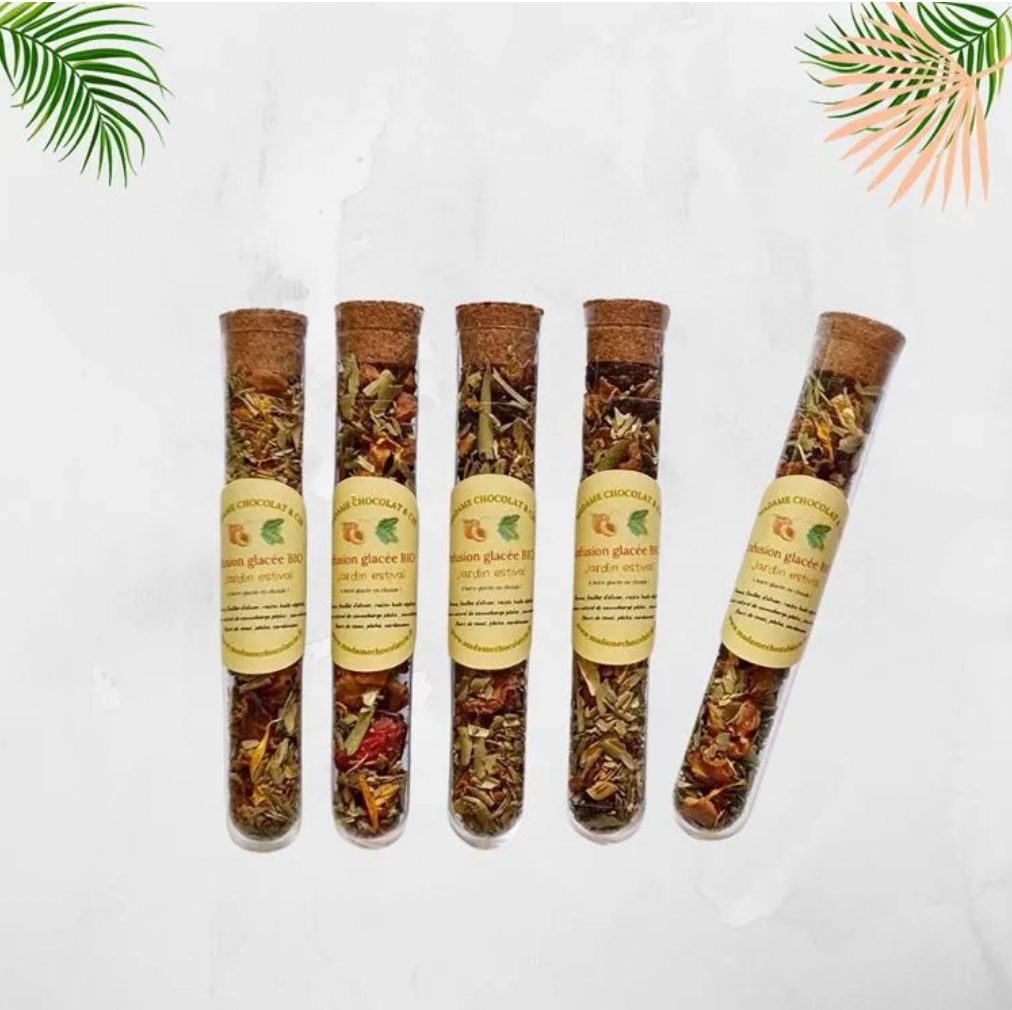 fiole infusion glacée - Jardin estival -