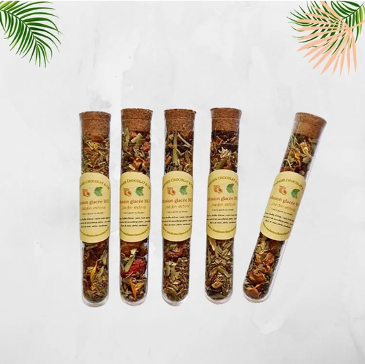 fiole infusion glacée - Jardin estival -