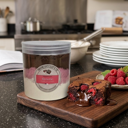 Brownie pépites framboise /chocolat noir