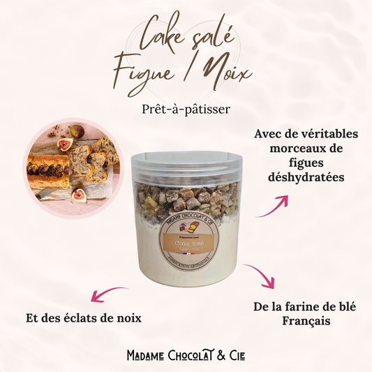 Cake salé figue / noix