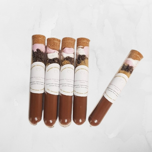 Fiole chocolat chaud à la guimauve