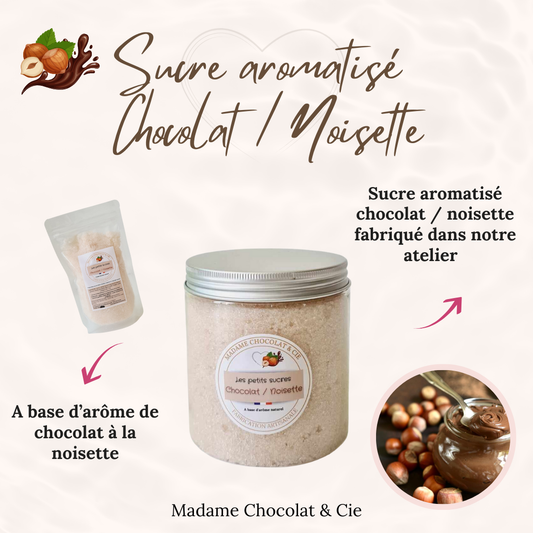 Sucre aromatisé – Chocolat / Noisette –