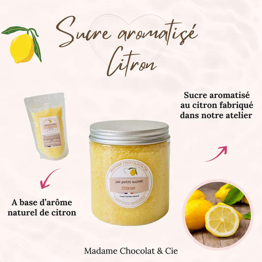Sucre aromatisé – Citron –