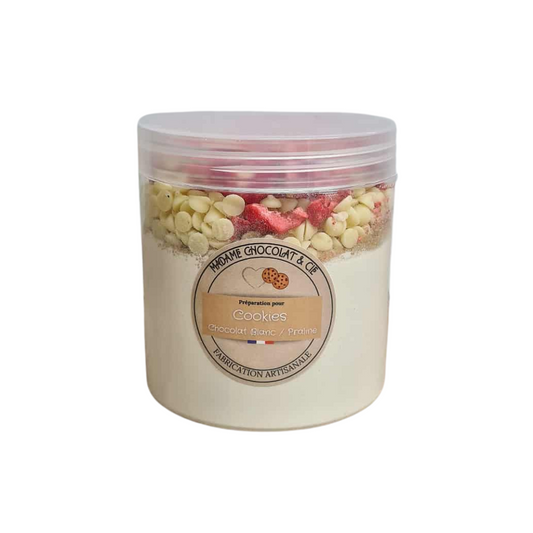 Cookie chocolat blanc / praline