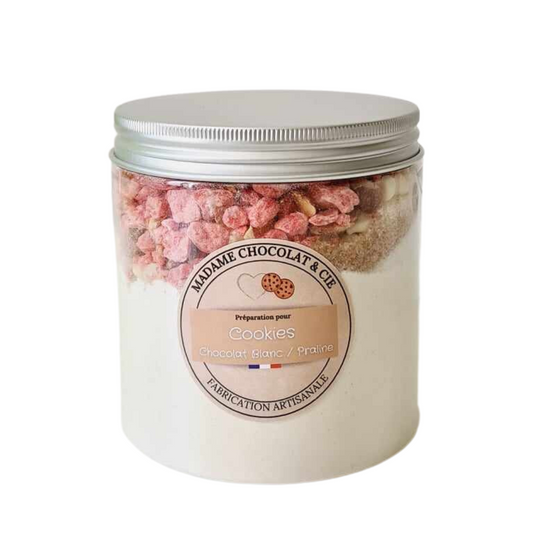 Cookie chocolat blanc / praline
