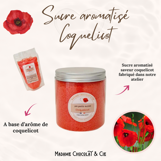 Sucre aromatisé - Coquelicot –