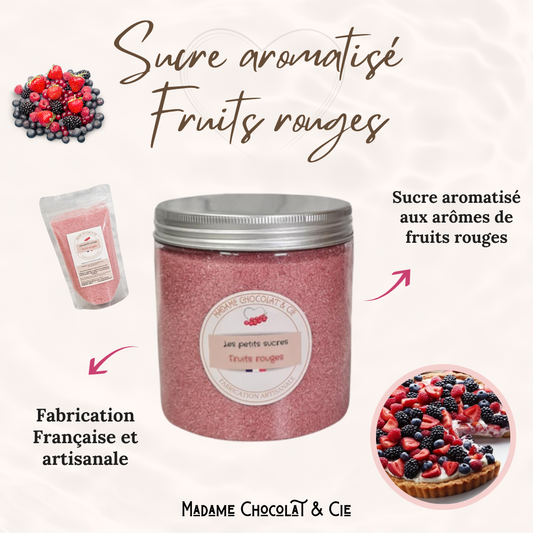 Sucre aromatisé – Fruits rouges –