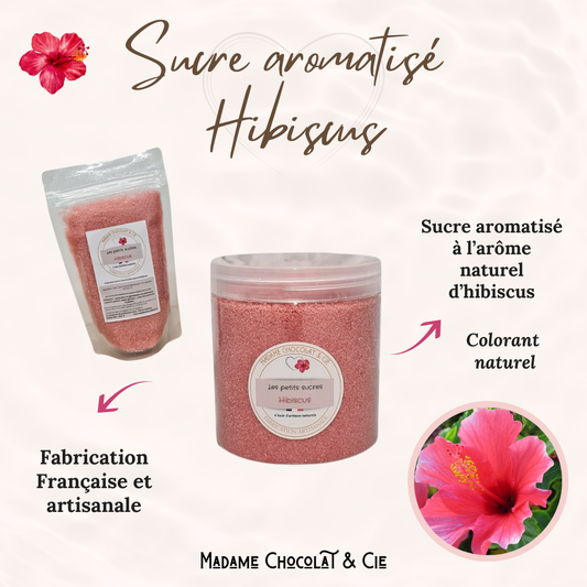 Sucre aromatisé - Hibiscus -