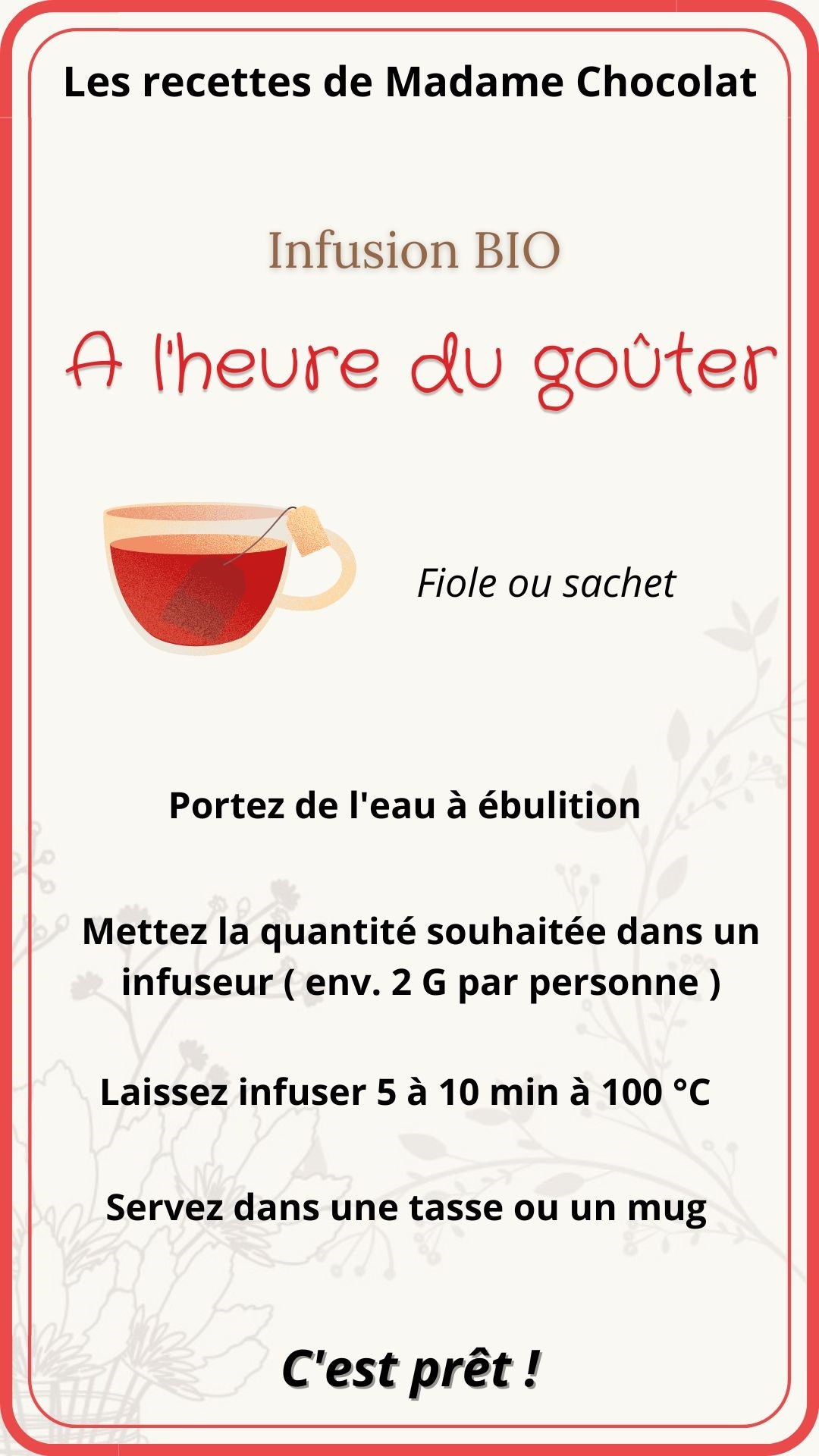 Infusion Bio – A l’heure du goûter – 50 G
