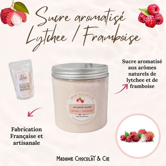 Sucre aromatisé – Lytchee / Framboise –