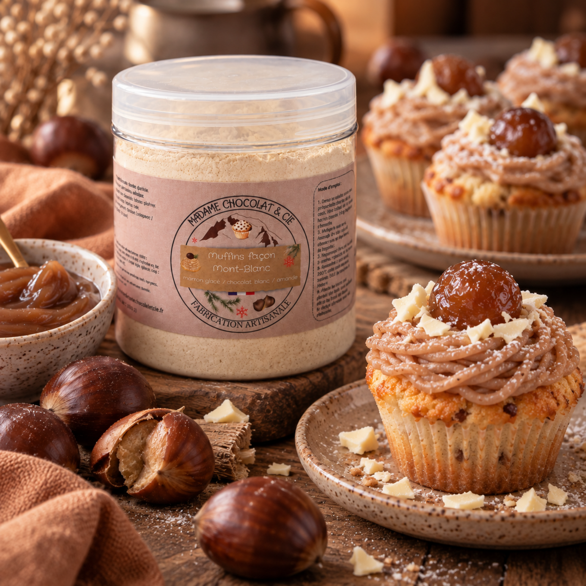 Muffins façon Mont Blanc