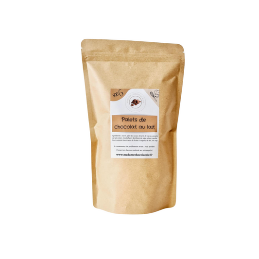 Palets de chocolat au lait