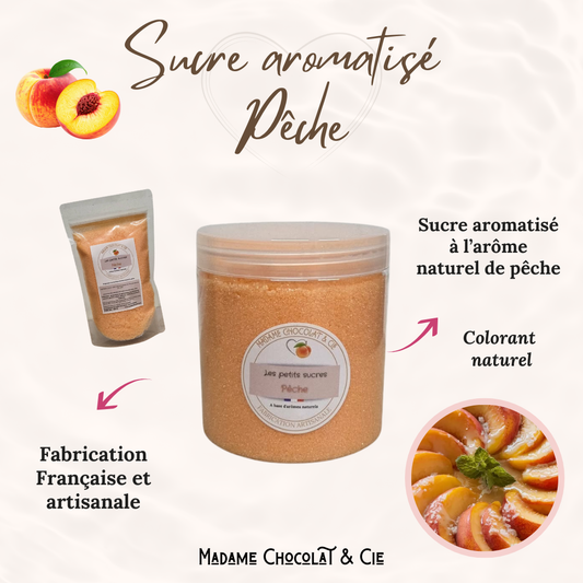 Sucre aromatisé - pêche  -