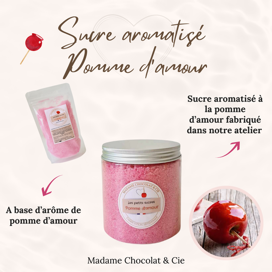 Sucre aromatisé – Pomme d’amour –