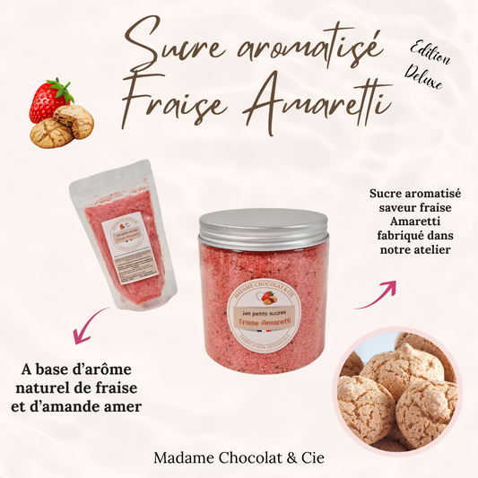Sucre aromatisé – Fraise Amaretti – Edition Deluxe