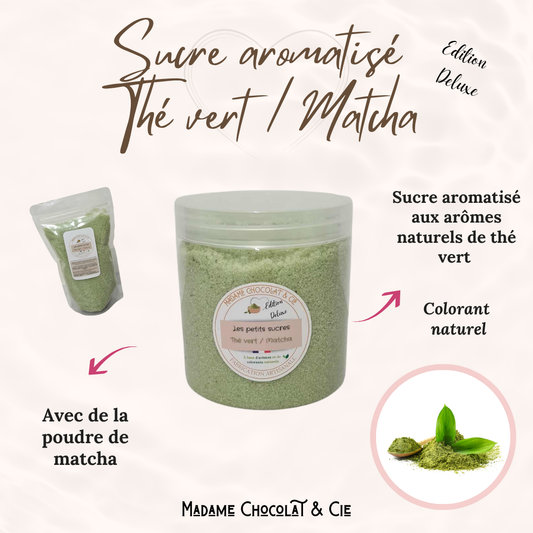 Sucre aromatisé – Thé Vert / Matcha – Edition Deluxe